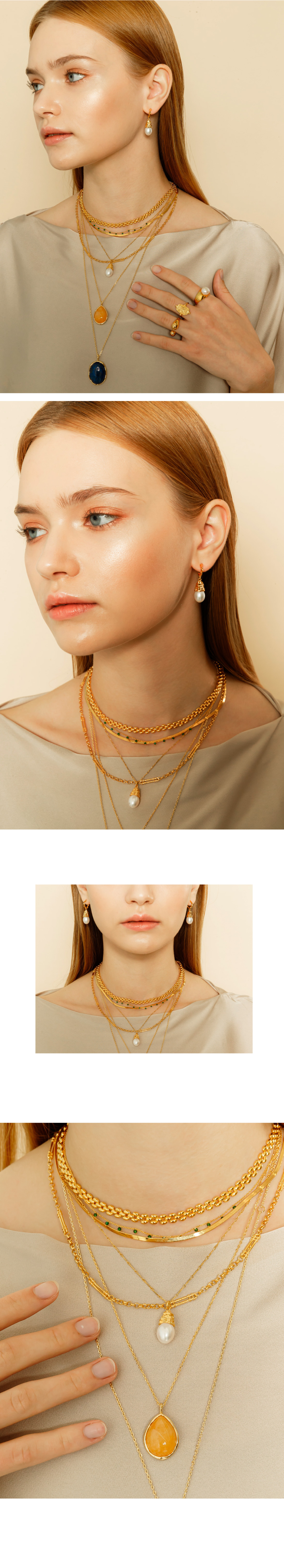 Silver925 Rapid Chain Necklace ES025N ES025N Styling Look - Global B2B Wholesale Accessory