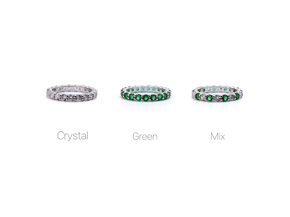 Ozel ES131R Premium Craftsmanship - Silver925 Starlight CZ Ring ES131R