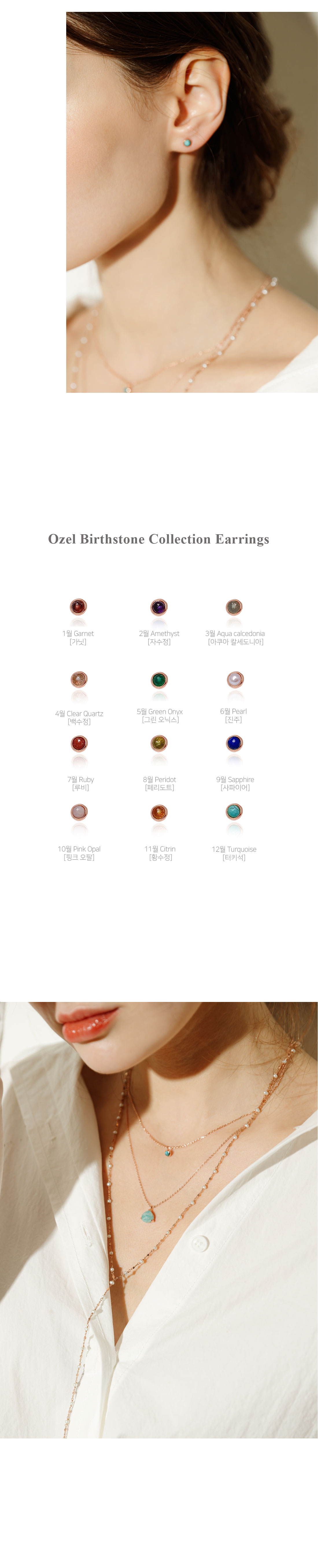 Silver925 Ozel Birthstone Collection Earrings OZ-SV0041E OZ-SV0041E Styling Look - Global B2B Wholesale Accessory
