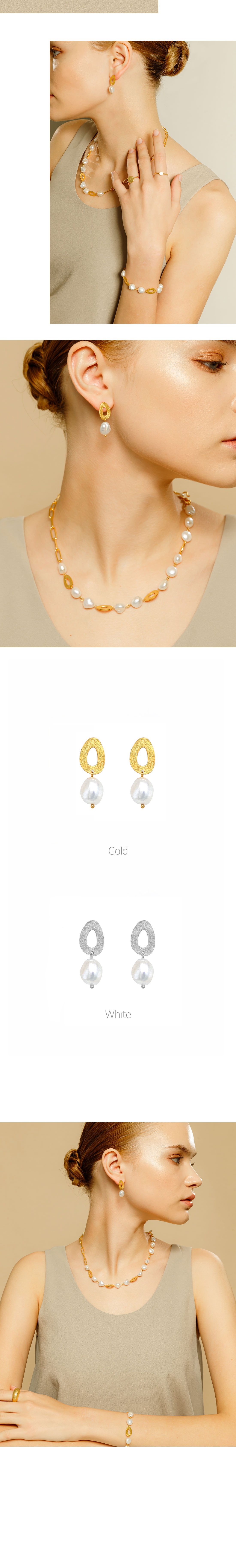 Silver925 Glaze Pearl Earrings OZ-SV0092E OZ-SV0092E Styling Look - Global B2B Wholesale Accessory
