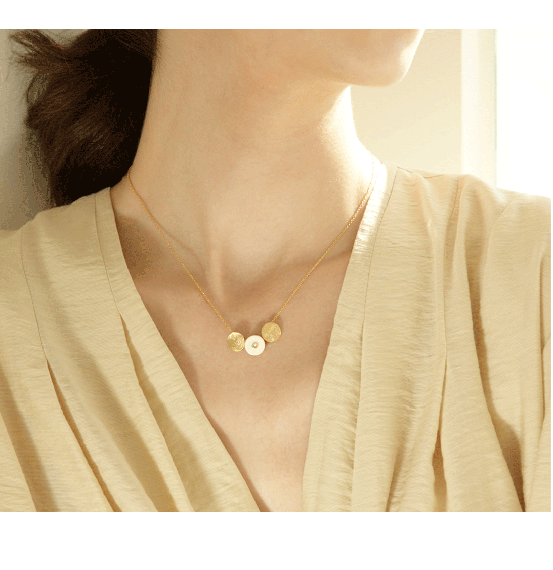 Minimalist Brass Jewelry PB003N - Favorite among K-Drama Actresses