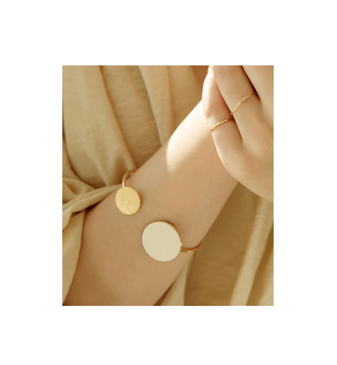 Minimalist Brass Jewelry PB004B - Favorite among K-Drama Actresses