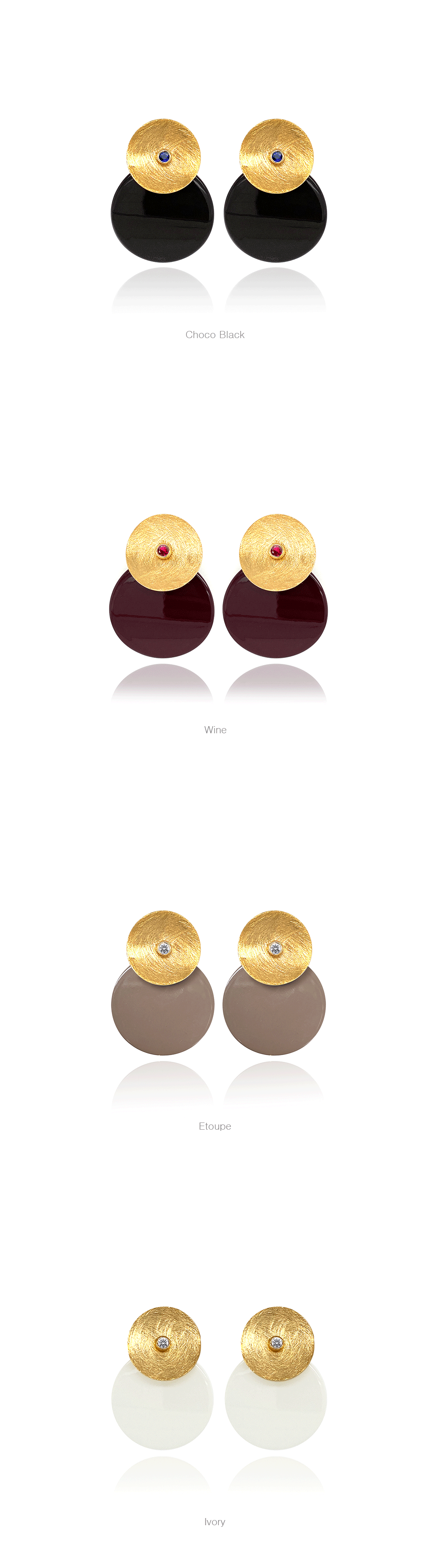 Ozel PB007E Premium Craftsmanship - Eclipse Earrings PB007E