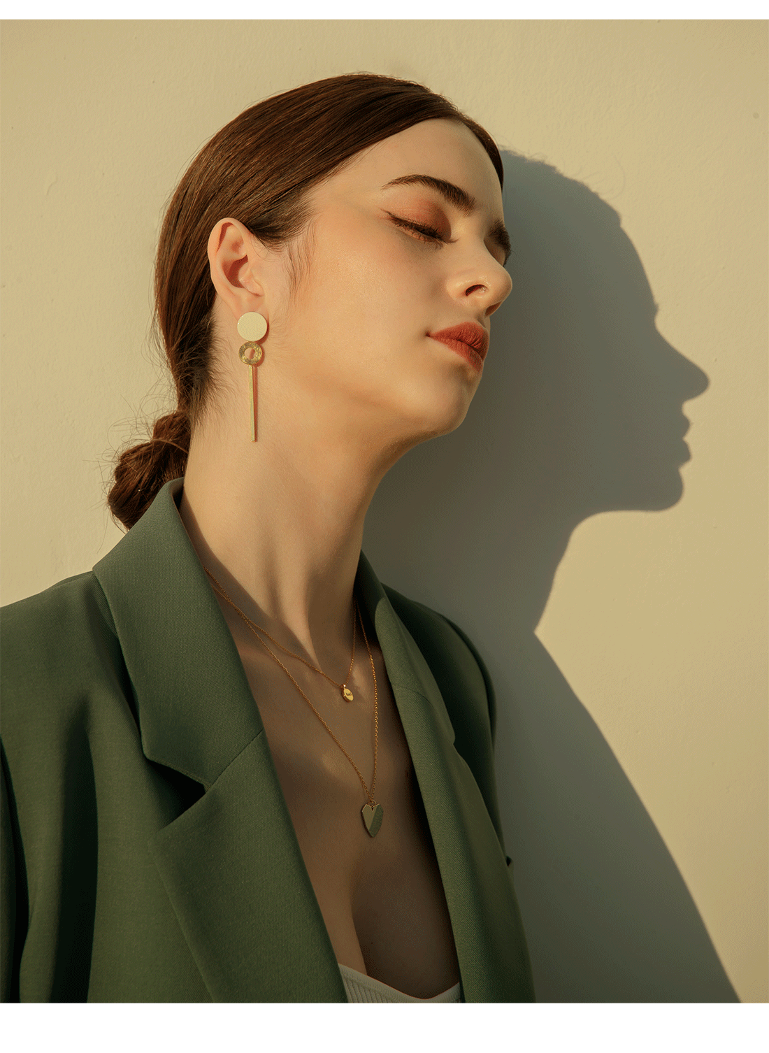 Minimalist Brass Jewelry PB011E - Favorite among K-Drama Actresses