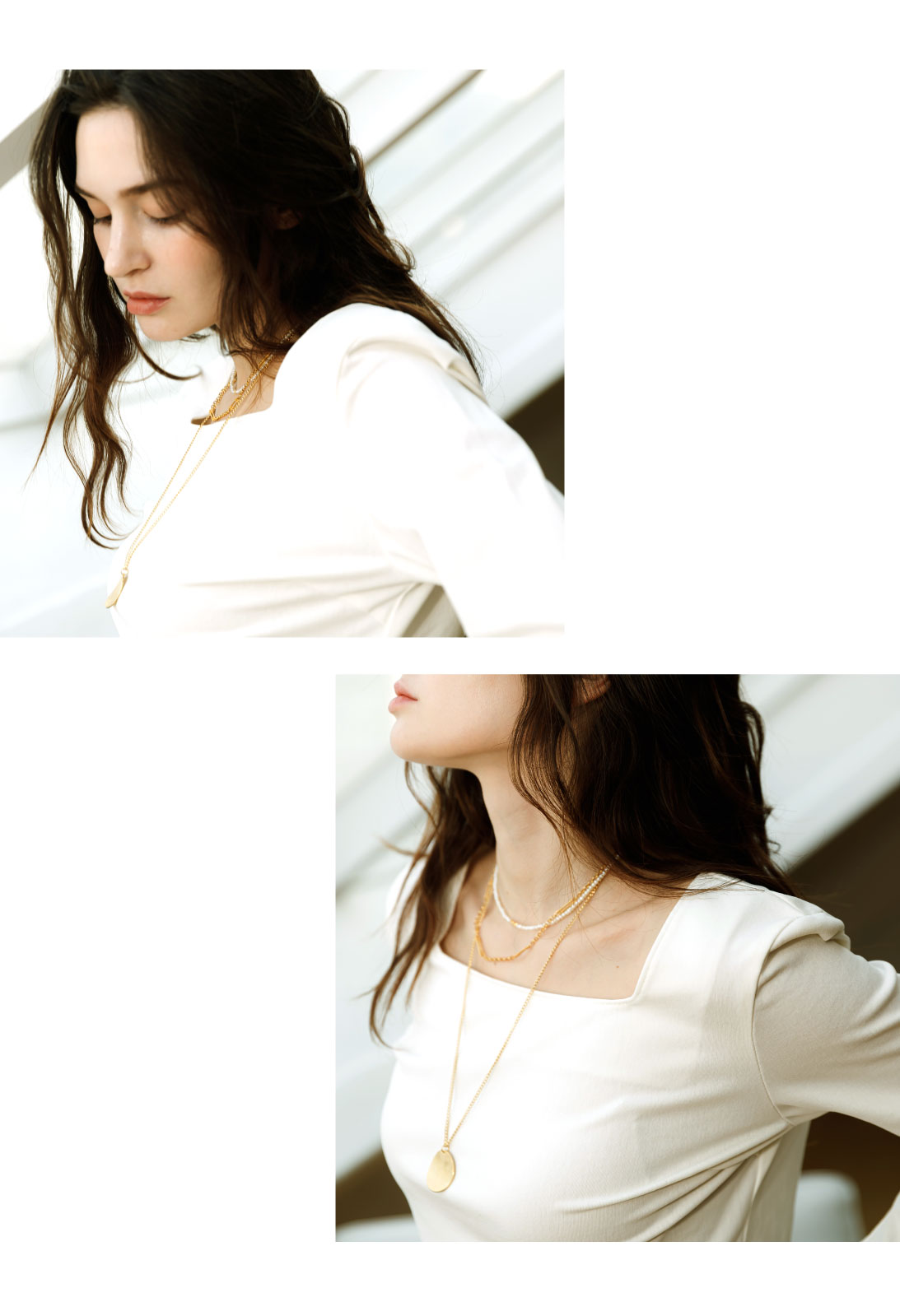 Minimalist Brass Jewelry PB012-1N - Favorite among K-Drama Actresses