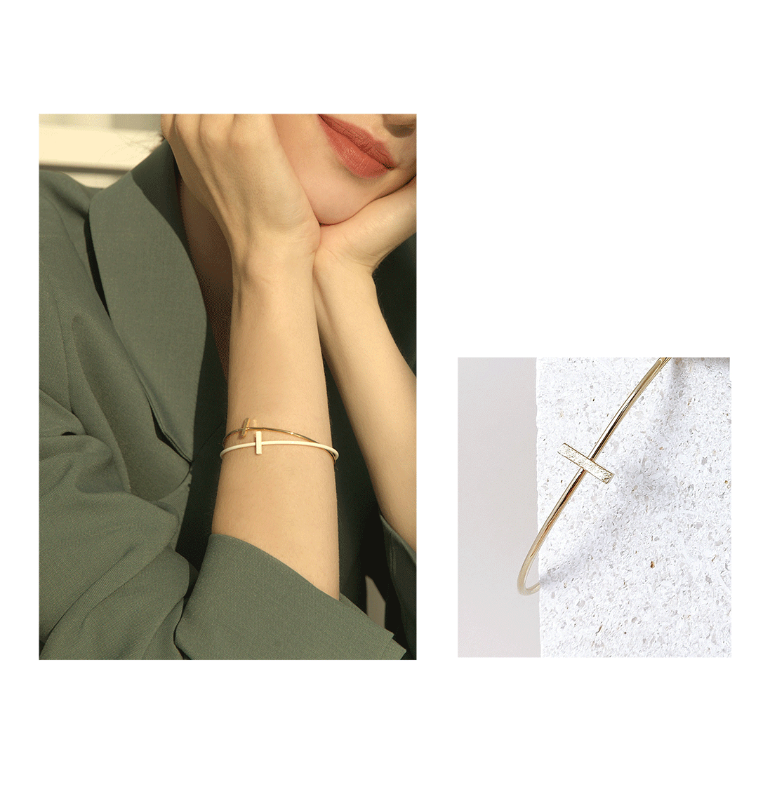 Minimalist Brass Jewelry PB015-B - Favorite among K-Drama Actresses