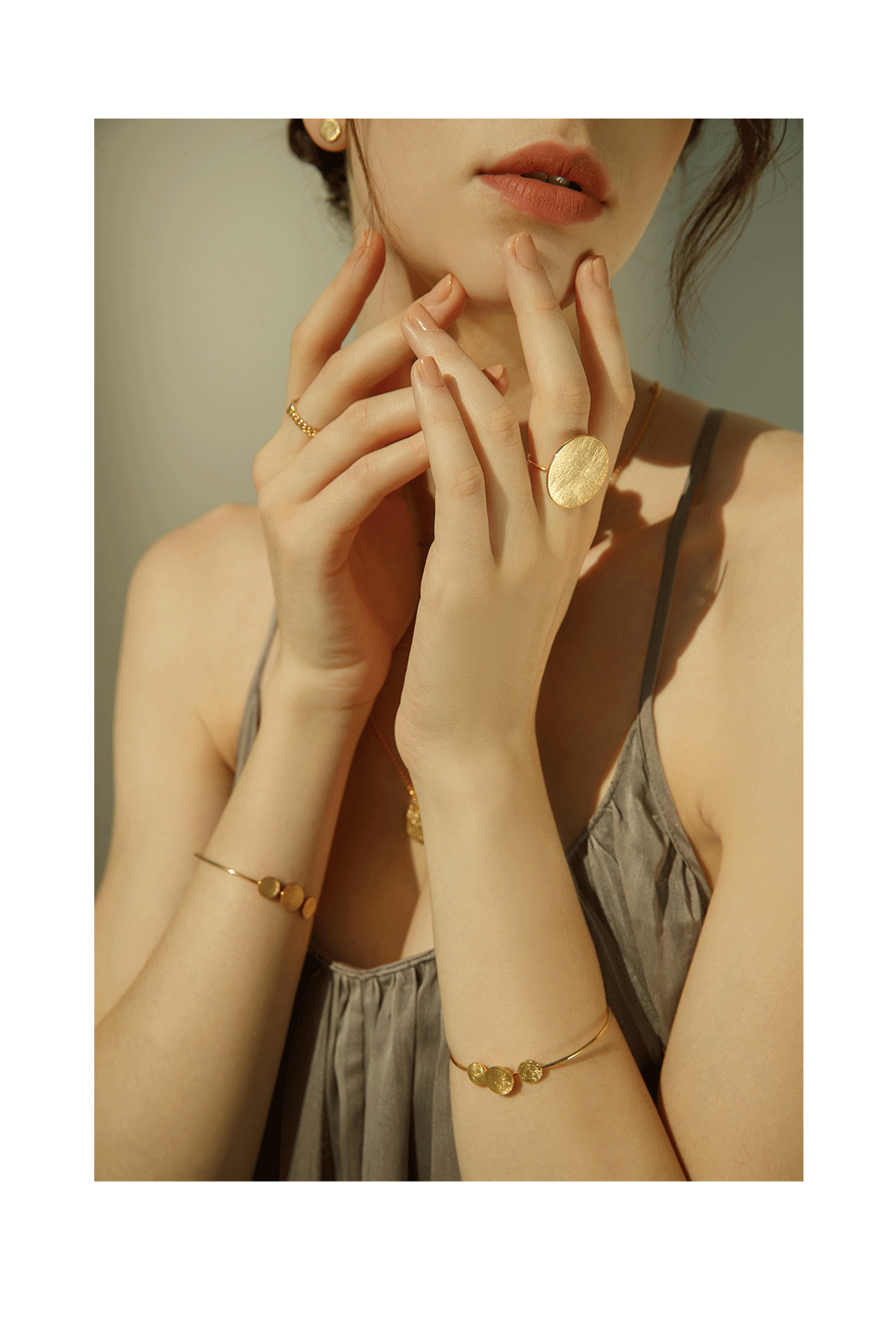 Minimalist Brass Jewelry PB016B - Favorite among K-Drama Actresses
