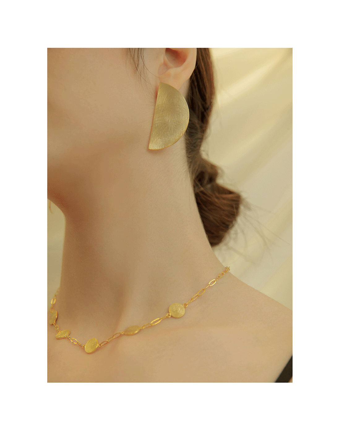 Minimalist Brass Jewelry PB016N - Favorite among K-Drama Actresses