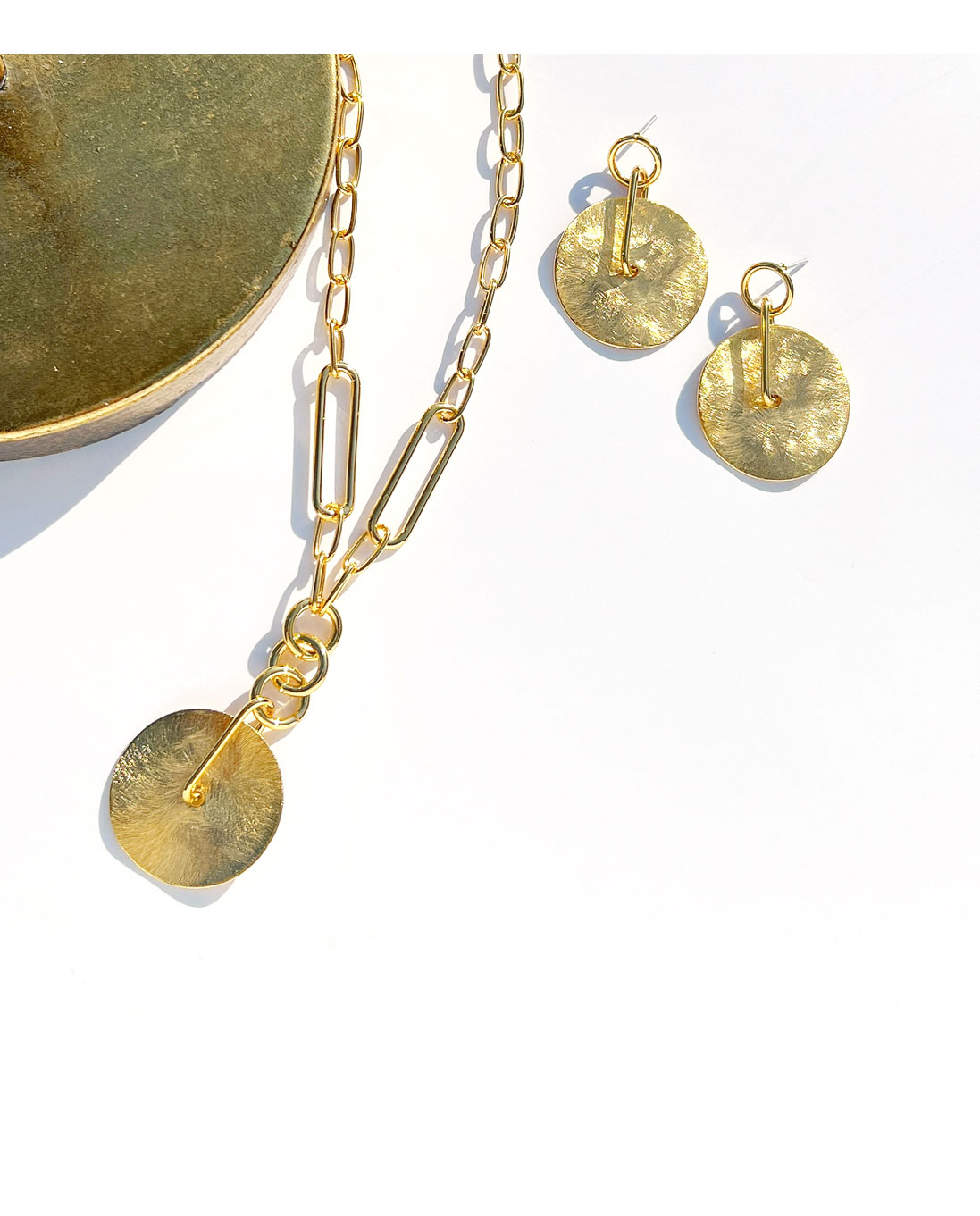 Minimalist Brass Jewelry PB020E - Favorite among K-Drama Actresses