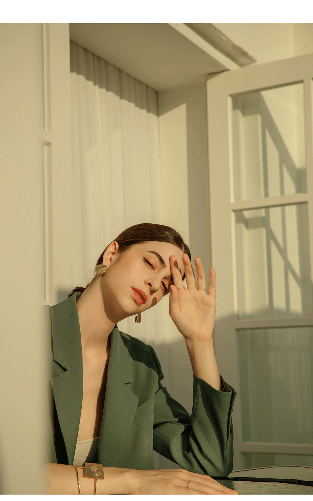 Minimalist Brass Jewelry PB022E - Favorite among K-Drama Actresses