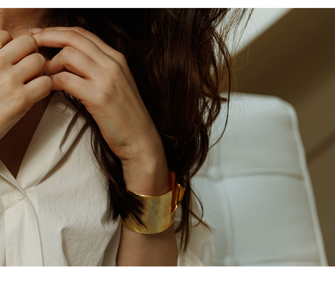 Minimalist Brass Jewelry PB027B - Favorite among K-Drama Actresses