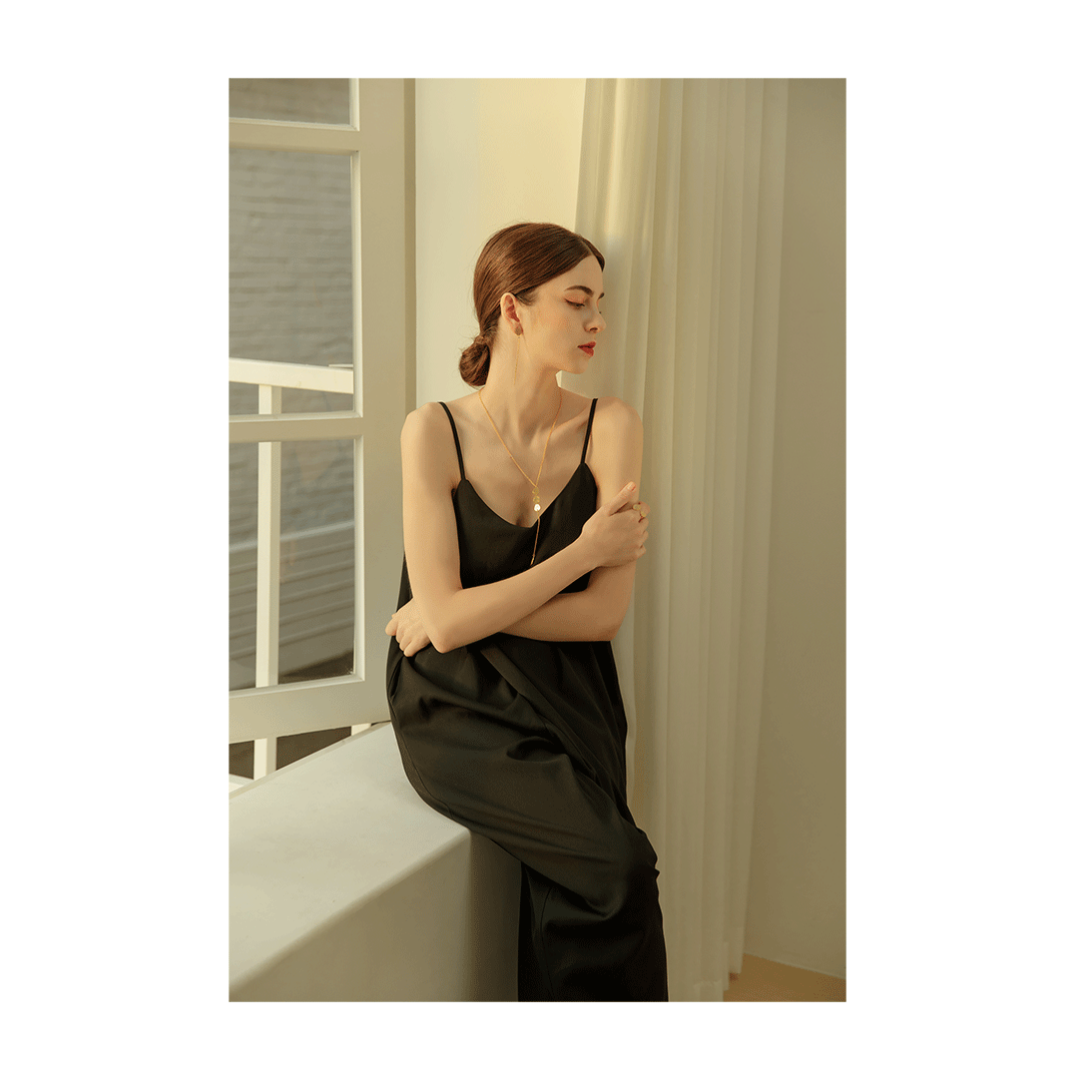 Minimalist Brass Jewelry PB035N - Favorite among K-Drama Actresses