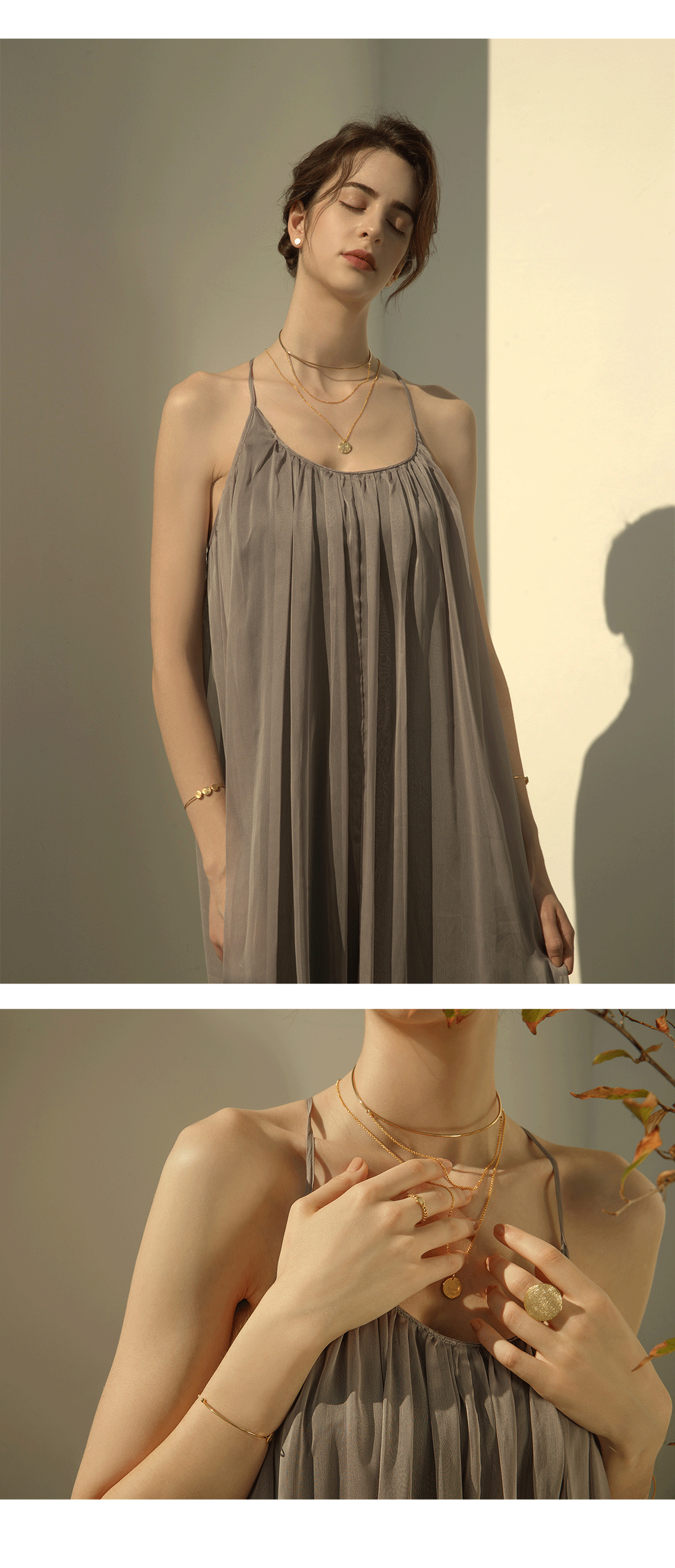 [Celeb Pick] Tenue Necklace PB037N PB037N Styling Look - Global B2B Wholesale Accessory
