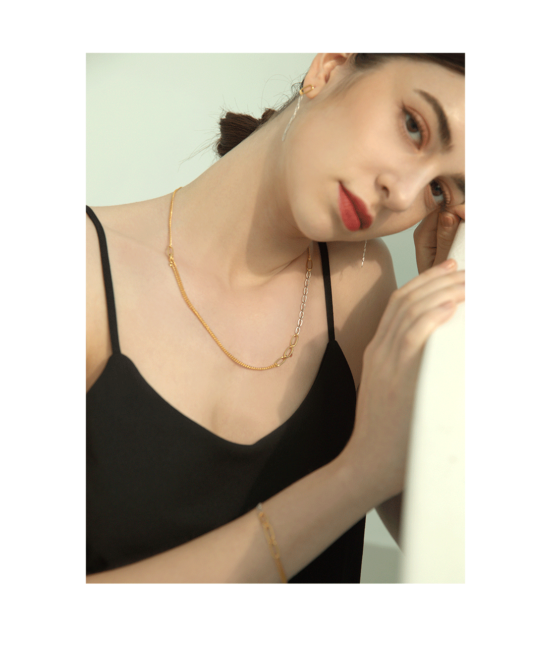 Minimalist Brass Jewelry PB038N - Favorite among K-Drama Actresses