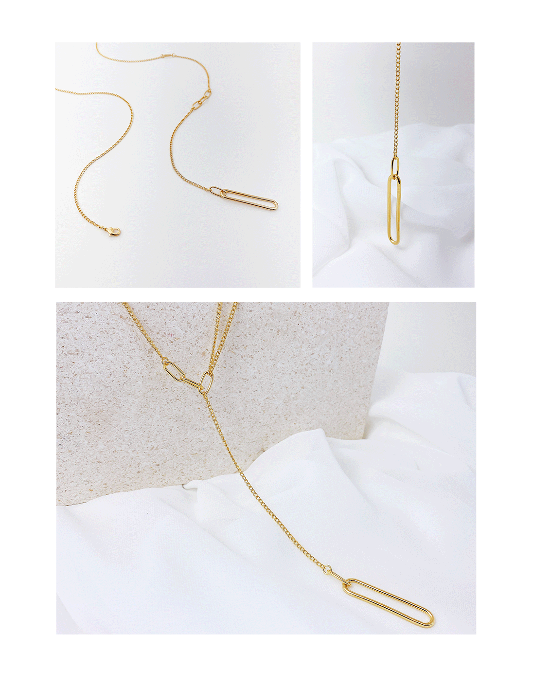Minimalist Brass Jewelry PB039N - Favorite among K-Drama Actresses