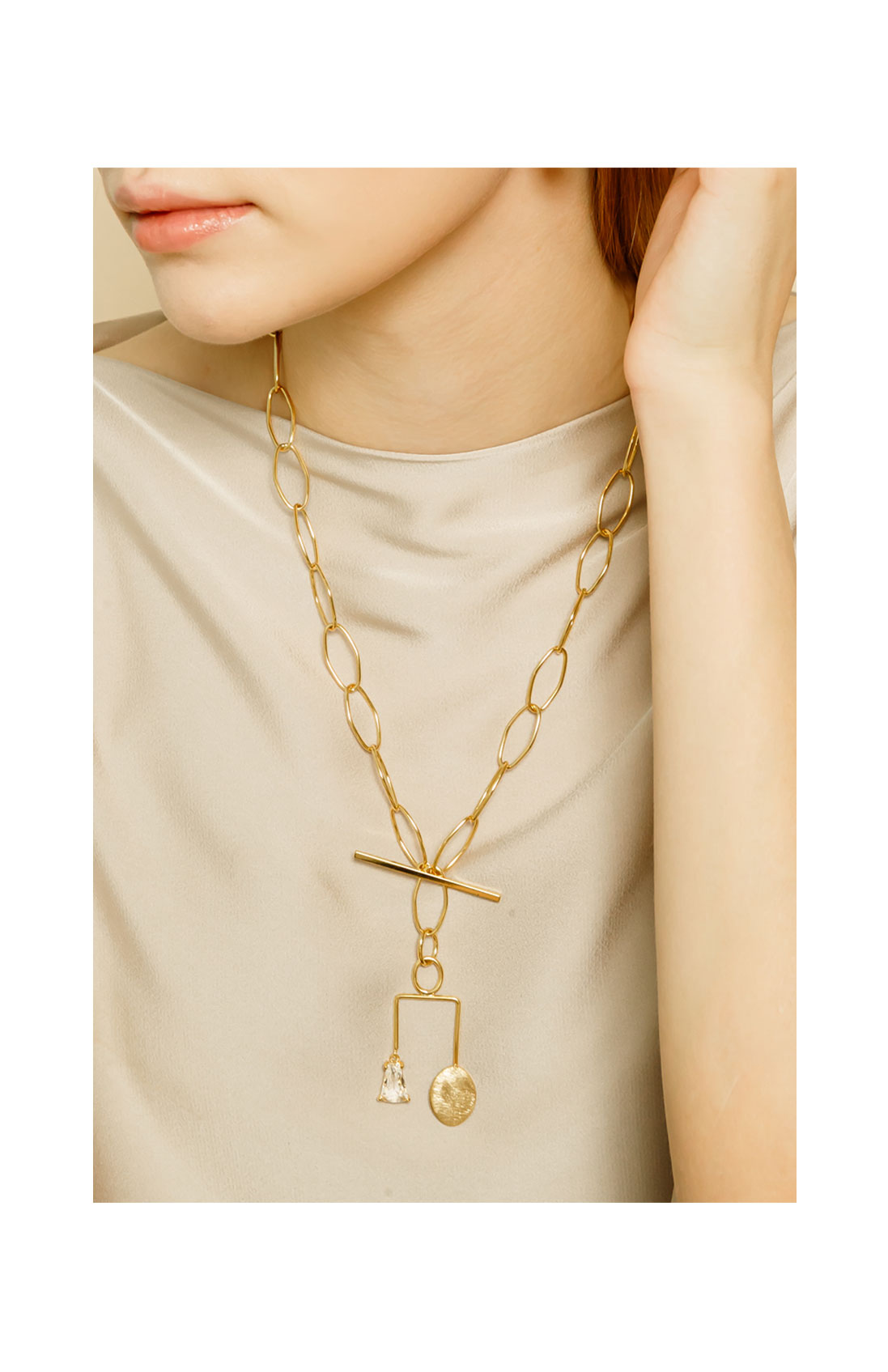 Minimalist Brass Jewelry PB040N - Favorite among K-Drama Actresses