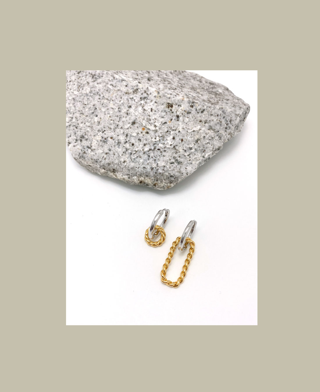 Minimalist Brass Jewelry PB043E - Favorite among K-Drama Actresses