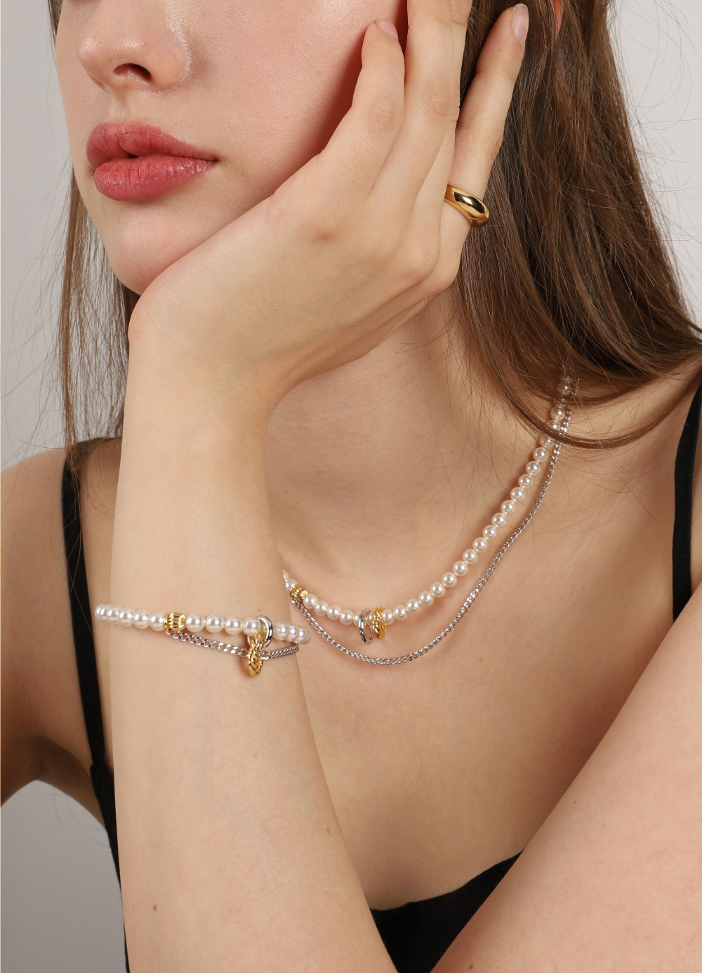 Minimalist Brass Jewelry PB060N - Favorite among K-Drama Actresses