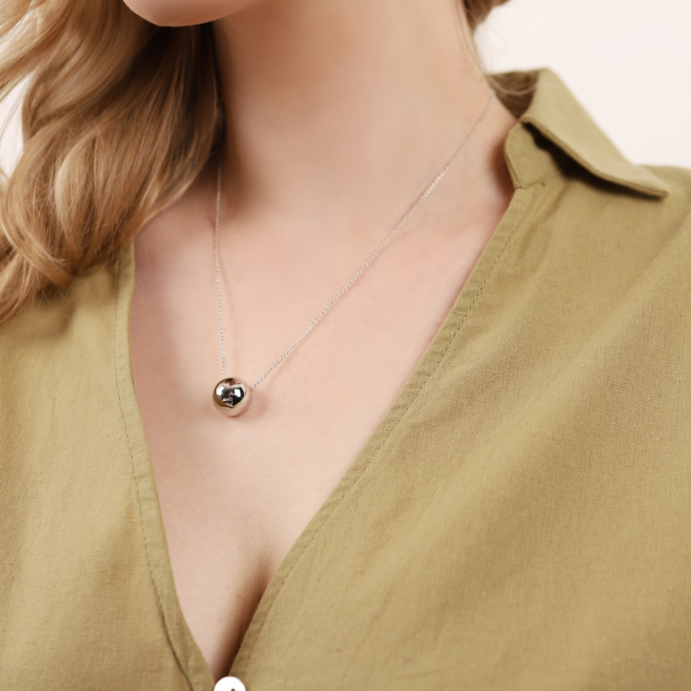 Chunky Half Ball Necklace PB062N PB062N Styling Look - Global B2B Wholesale Accessory