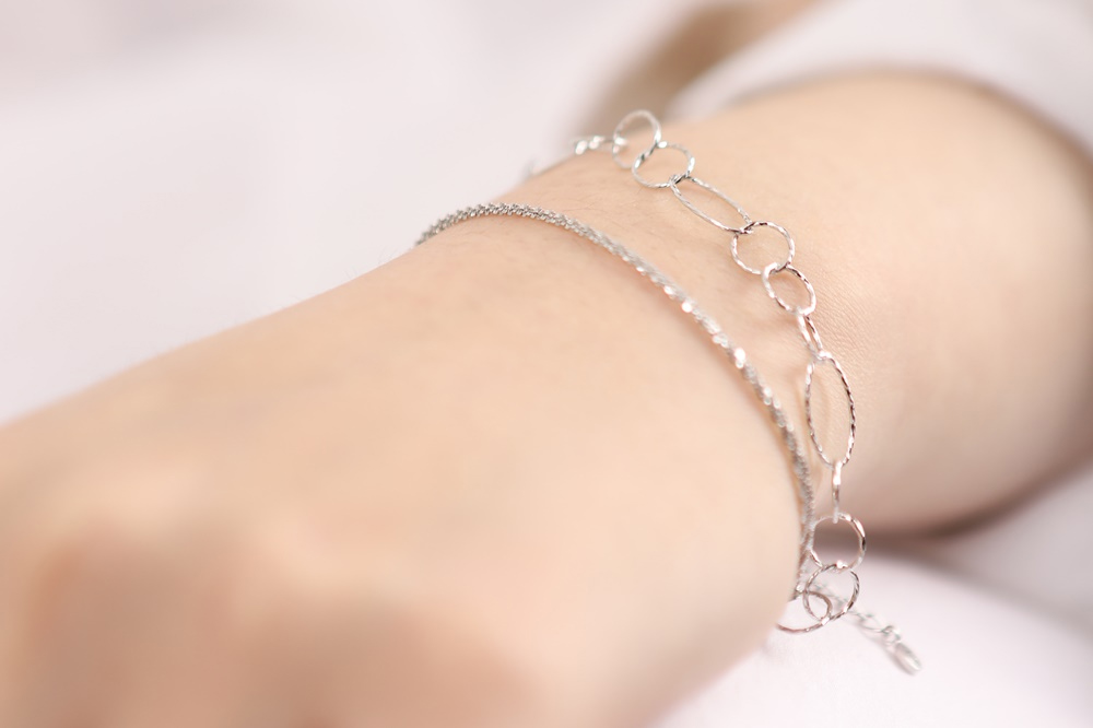 Silver925 Italy Chain Bracelet PS003B PS003B Styling Look - Global B2B Wholesale Accessory