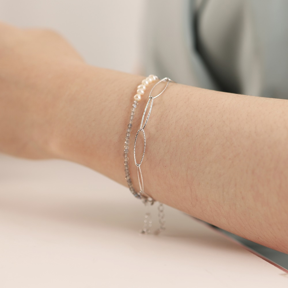 Silver925 Italy Chain Bracelet PS004B PS004B Styling Look - Global B2B Wholesale Accessory