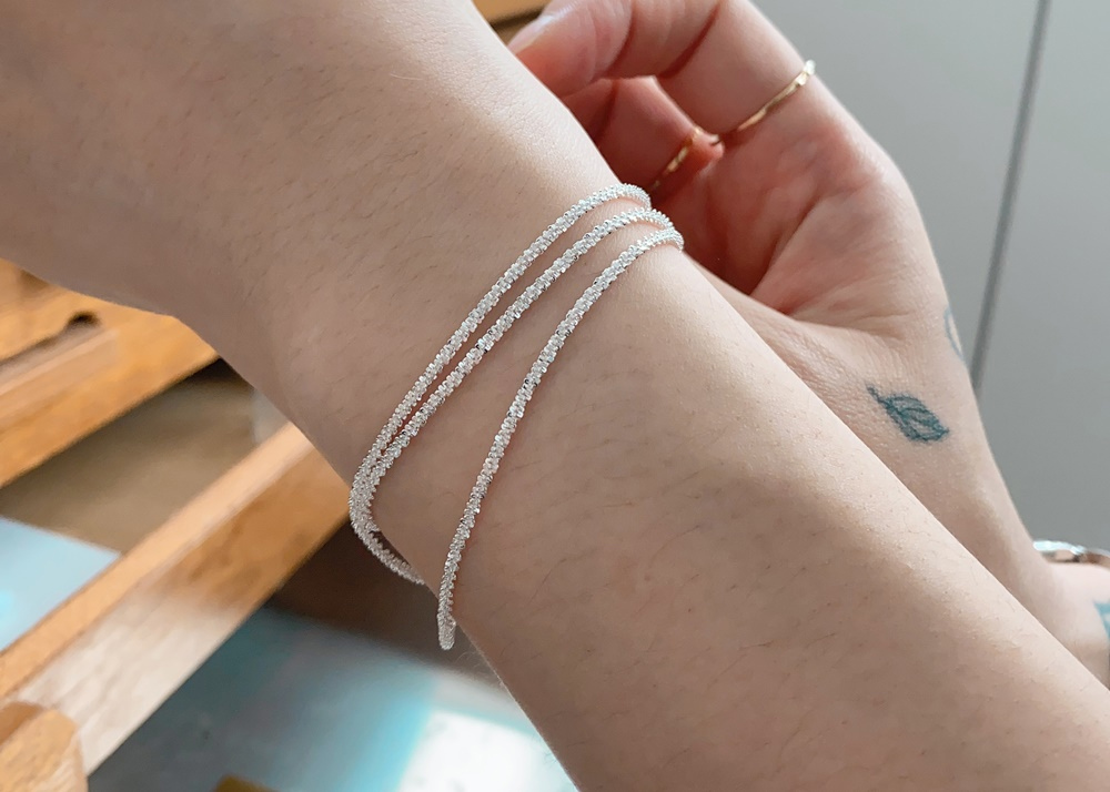 Silver925 Italy Chain Bracelet PS005B PS005B Styling Look - Global B2B Wholesale Accessory