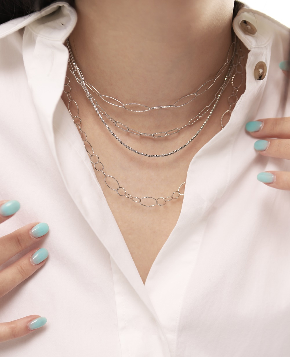 Ozel PS005N Premium Craftsmanship - Silver925 Italy Chain Necklace PS005N