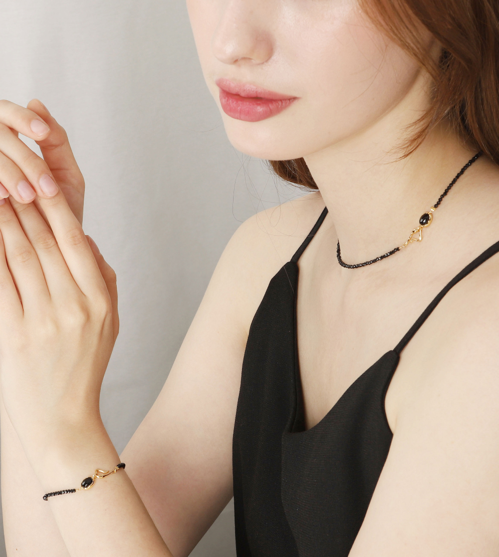 Minimalist Silver925 Jewelry PS008N_BK_ONY - Favorite among K-Drama Actresses