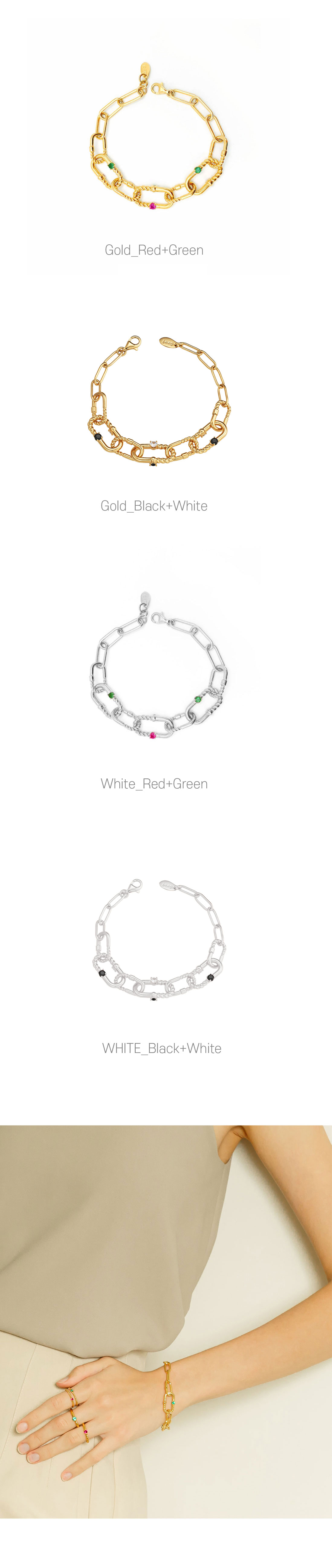 Ozel PS019B Premium Craftsmanship - Silver925 Ellipse Bracelet PS019B