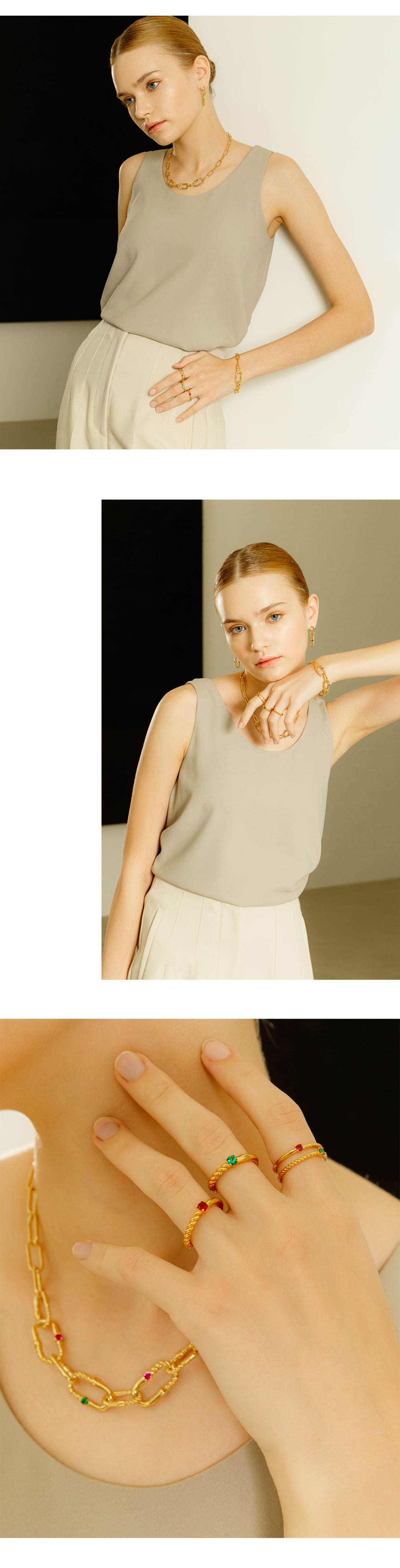 Ozel PS019N Premium Craftsmanship - [Celeb Pick] Silver925 Ellipse Necklace PS019N