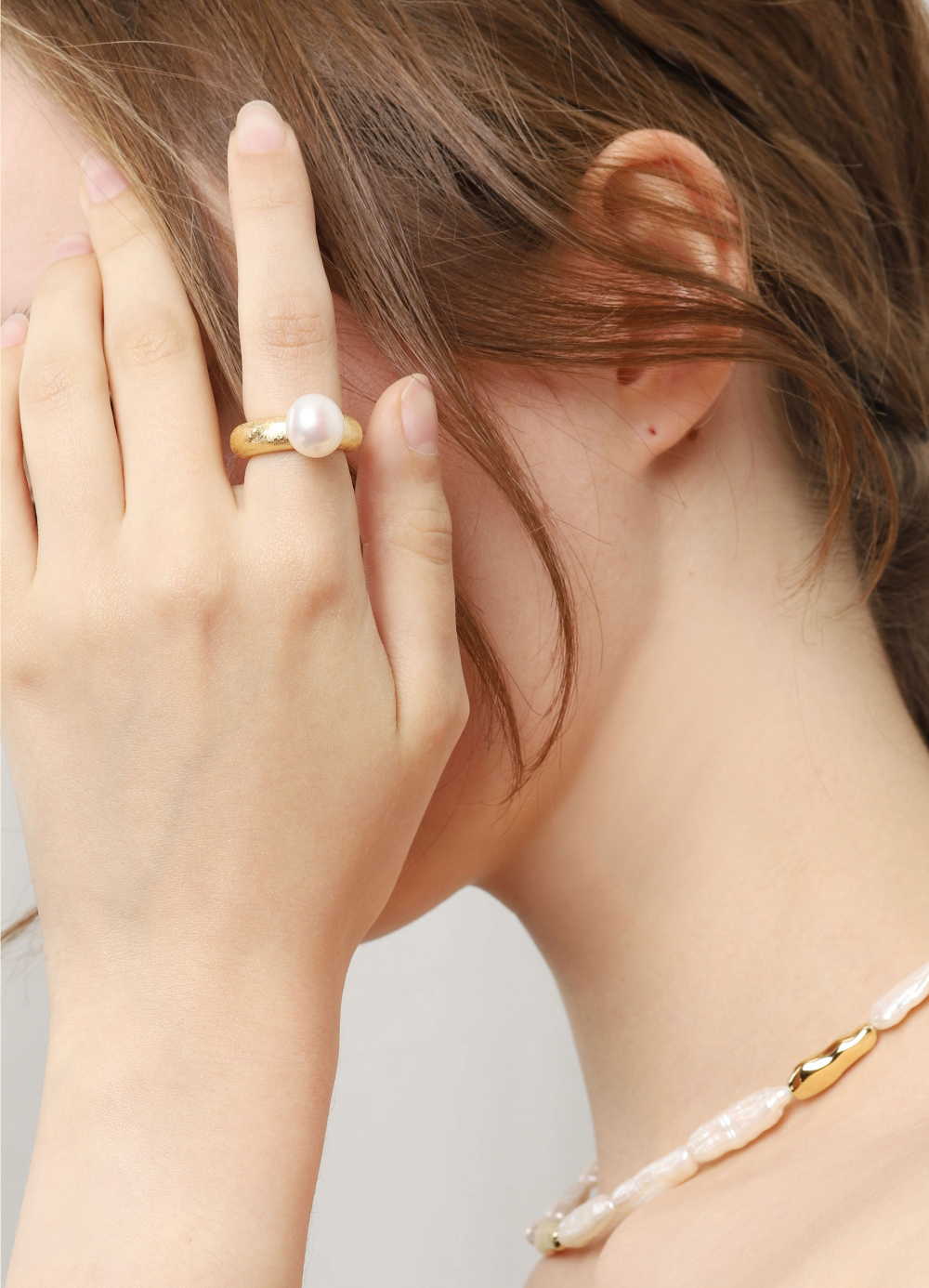 Minimalist Silver925, Fresh Water Pearl Jewelry PS022-2R - Favorite among K-Drama Actresses