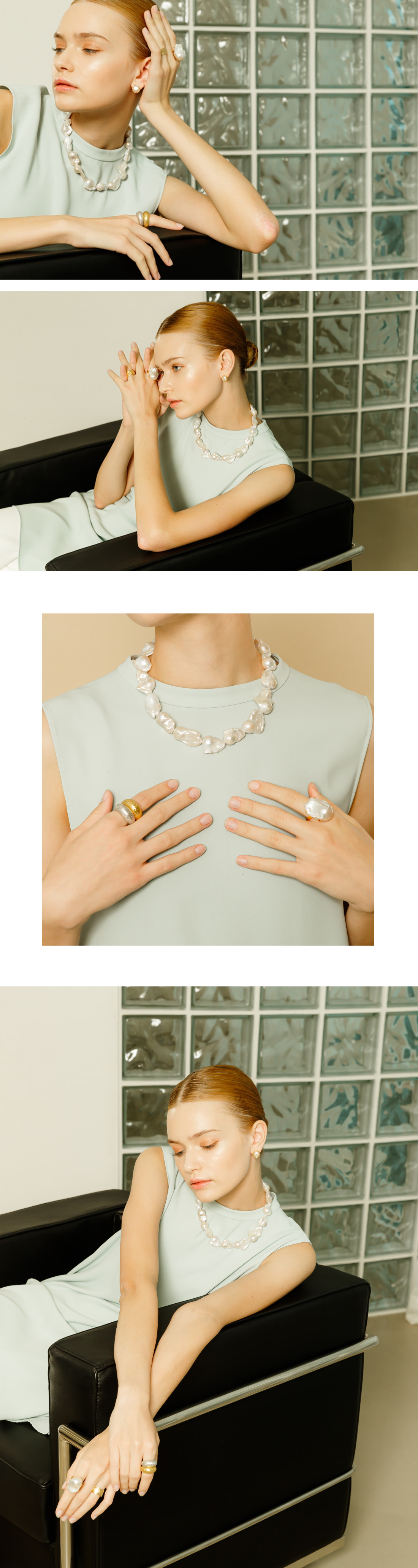 [Custom] [Celeb Pick] Silver925 Baroque Nube Ring PS023R PS023R Styling Look - Global B2B Wholesale Accessory