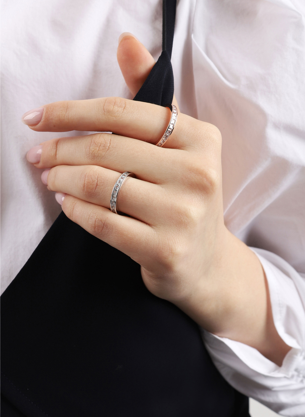 Minimalist Silver925, Cubic Zirconia Jewelry PS034R - Favorite among K-Drama Actresses