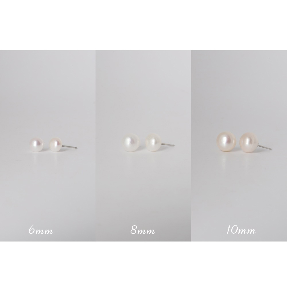 Ozel PS057E Premium Craftsmanship - Silver925 Fresh Water Pearl Earrings PS055E, PS056E, PS057E