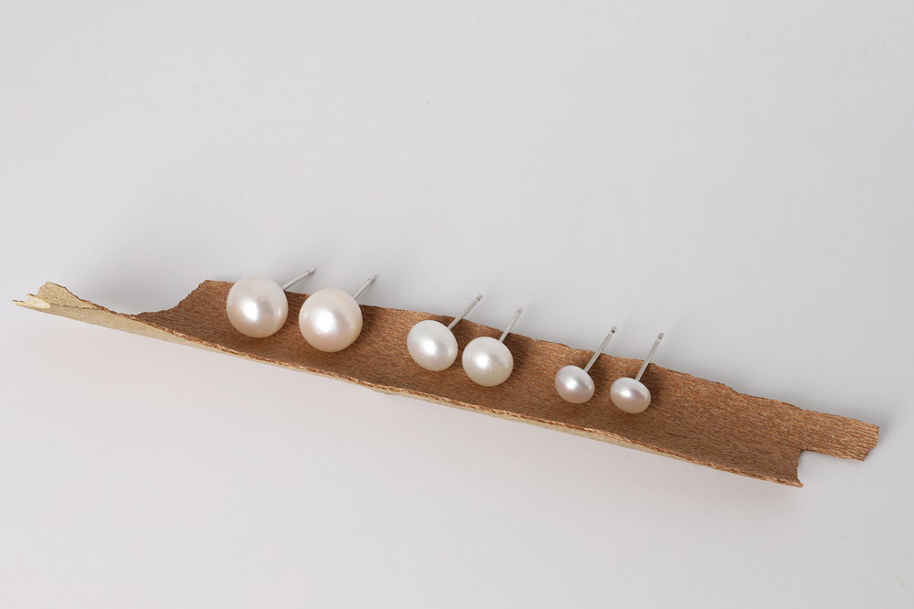 Silver925 Fresh Water Pearl Earrings PS055E, PS056E, PS057E PS057E Styling Look - Global B2B Wholesale Accessory