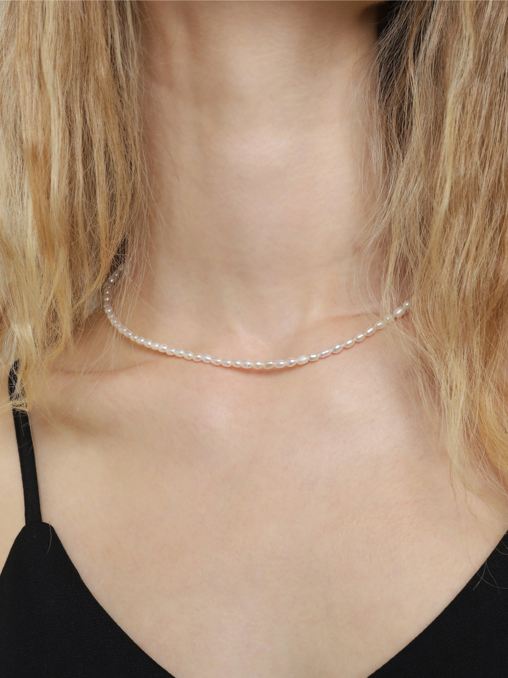 [Celeb Pick] Silver925 Classic Fresh Water Pearl beaded Necklace PS059N PS059N Styling Look - Global B2B Wholesale Accessory