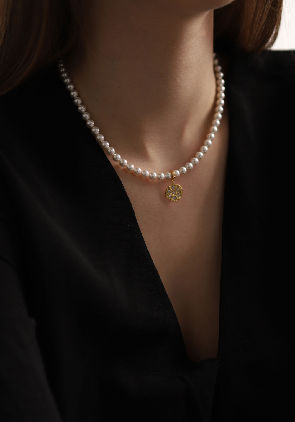 Minimalist Silver925, Cubic Zirconia Jewelry PS070P - Favorite among K-Drama Actresses