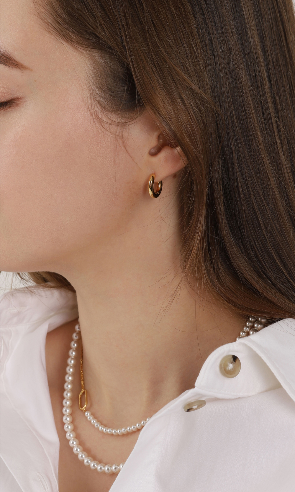 Minimalist Silver925 Jewelry PS073E - Favorite among K-Drama Actresses