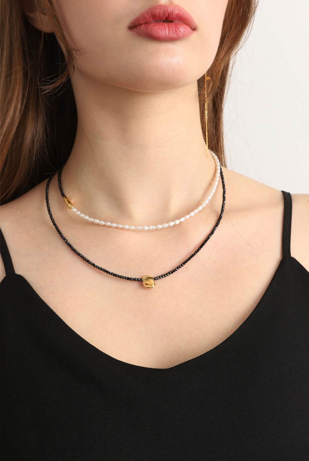 [Celeb Pick] Silver925 Fresh Water Pearl Necklace PS079N PS079N Styling Look - Global B2B Wholesale Accessory
