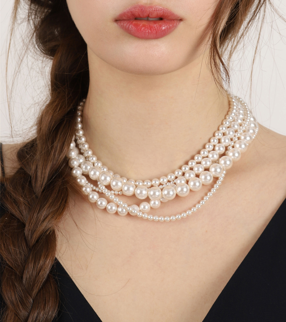 Minimalist Silver925, Swarovski Pearl Jewelry PS083N - Favorite among K-Drama Actresses