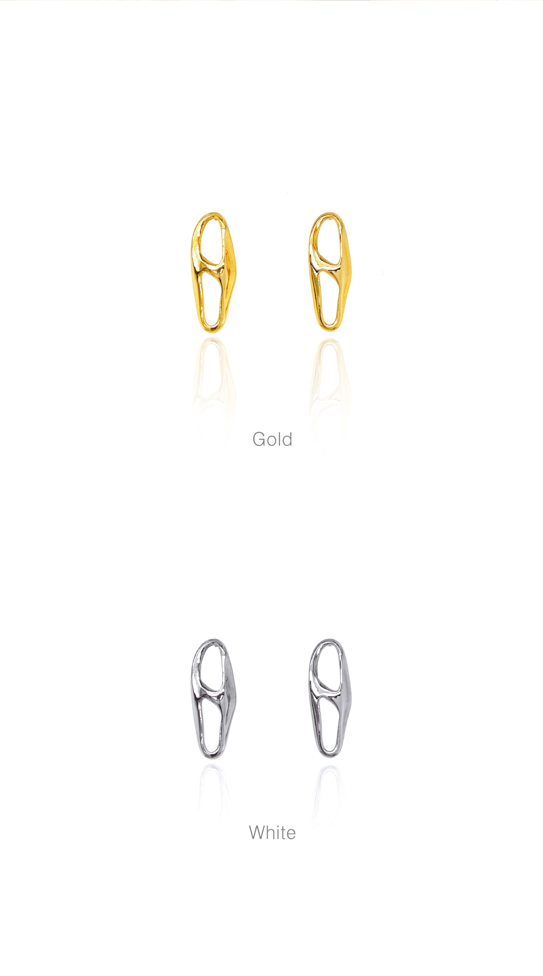 [Celeb Pick] Silver925 Munch Earrings PS086-1E PS086-1E Styling Look - Global B2B Wholesale Accessory