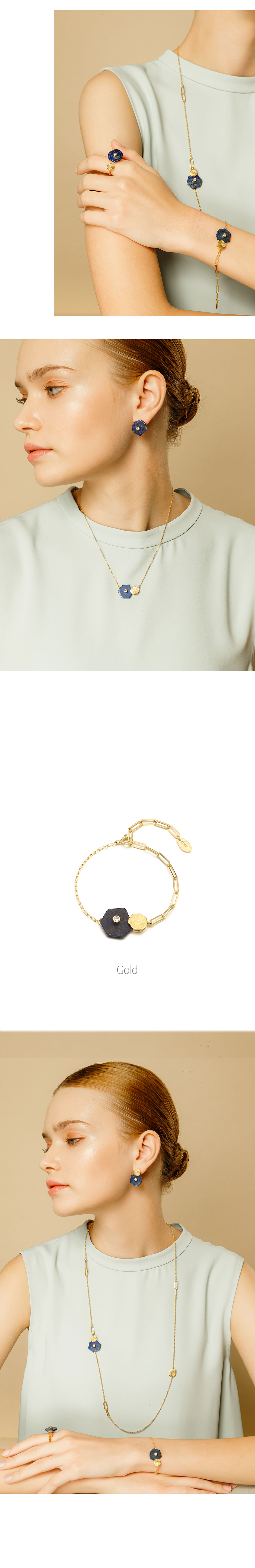 Silver925 Hexagon Bracelet PS087B PS087B Styling Look - Global B2B Wholesale Accessory
