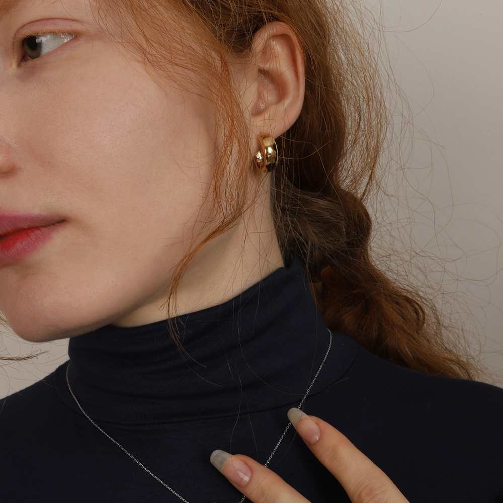 Minimalist Silver925 Jewelry PS097E - Favorite among K-Drama Actresses