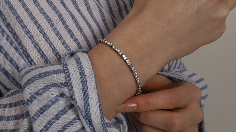 Minimalist Silver925, Moissanite Jewelry PS099B - Favorite among K-Drama Actresses