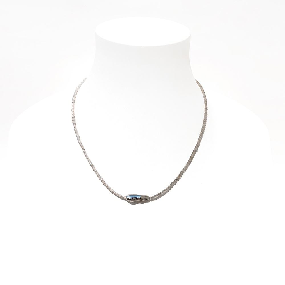 Minimalist Silver925, Fresh Water Pearl, Labradorite Jewelry PS111N - Favorite among K-Drama Actresses