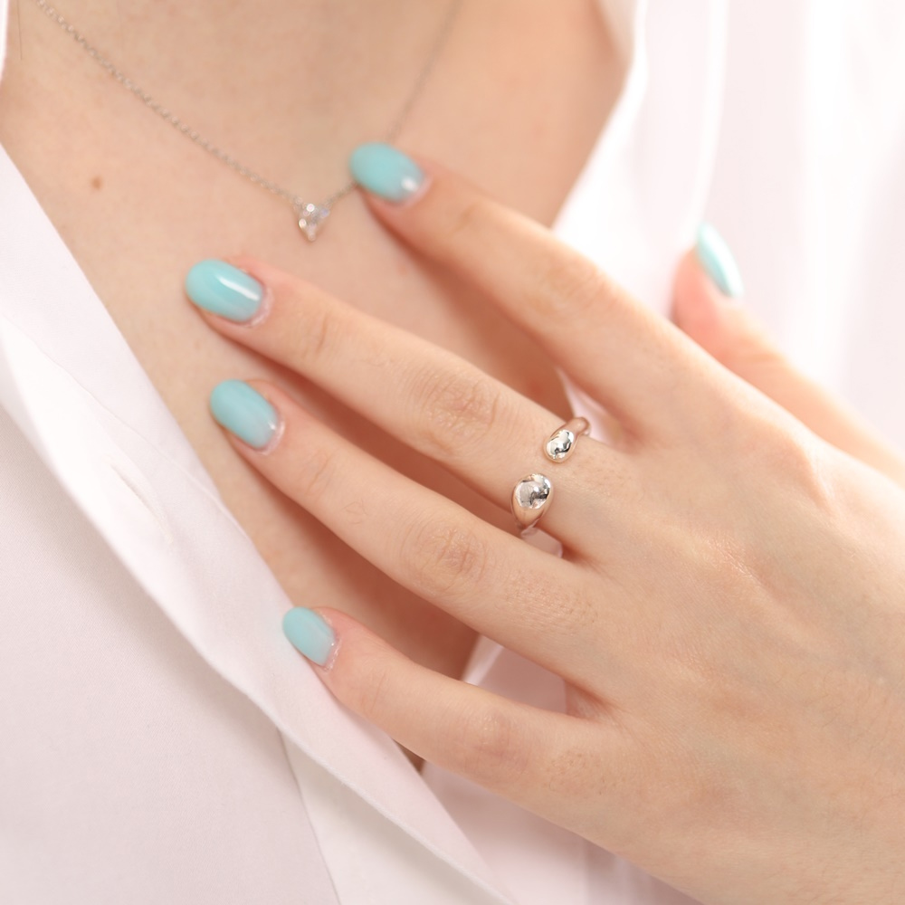 Minimalist Silver925 Jewelry PS112R - Favorite among K-Drama Actresses