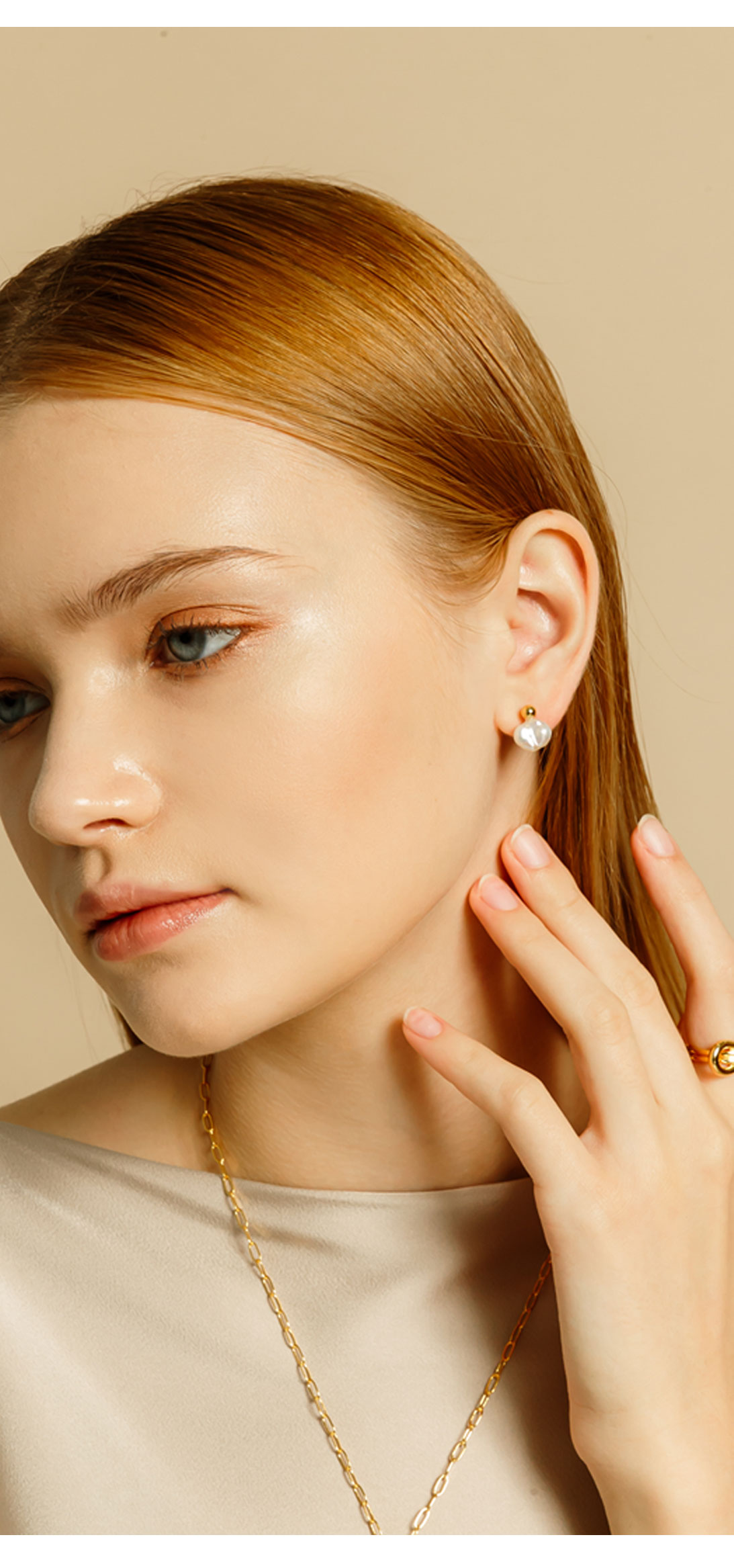 [Celeb Pick] Silver925 Seed Earrings PS121E PS121E Styling Look - Global B2B Wholesale Accessory