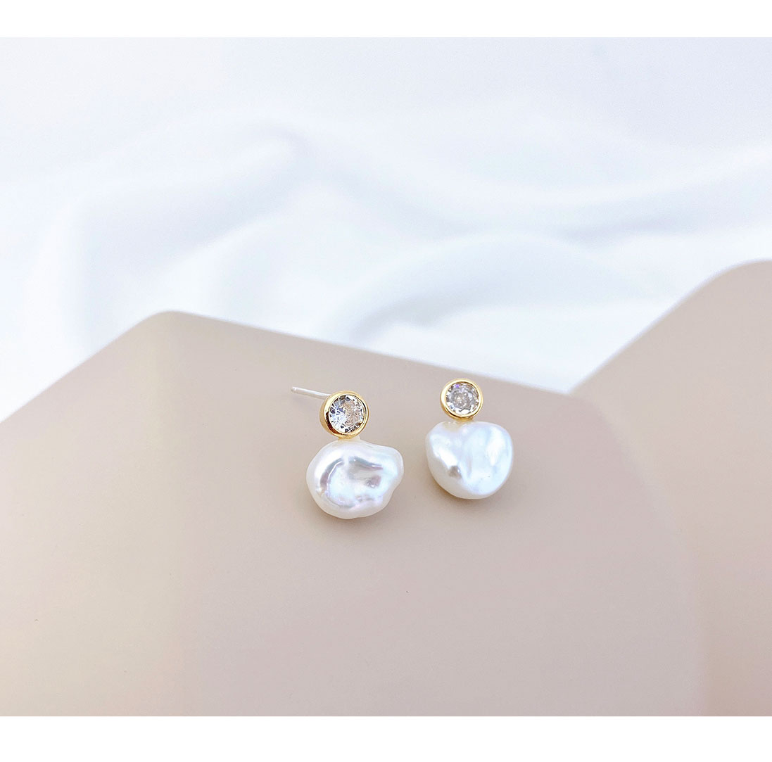 Minimalist Silver925 Jewelry PS123E - Favorite among K-Drama Actresses