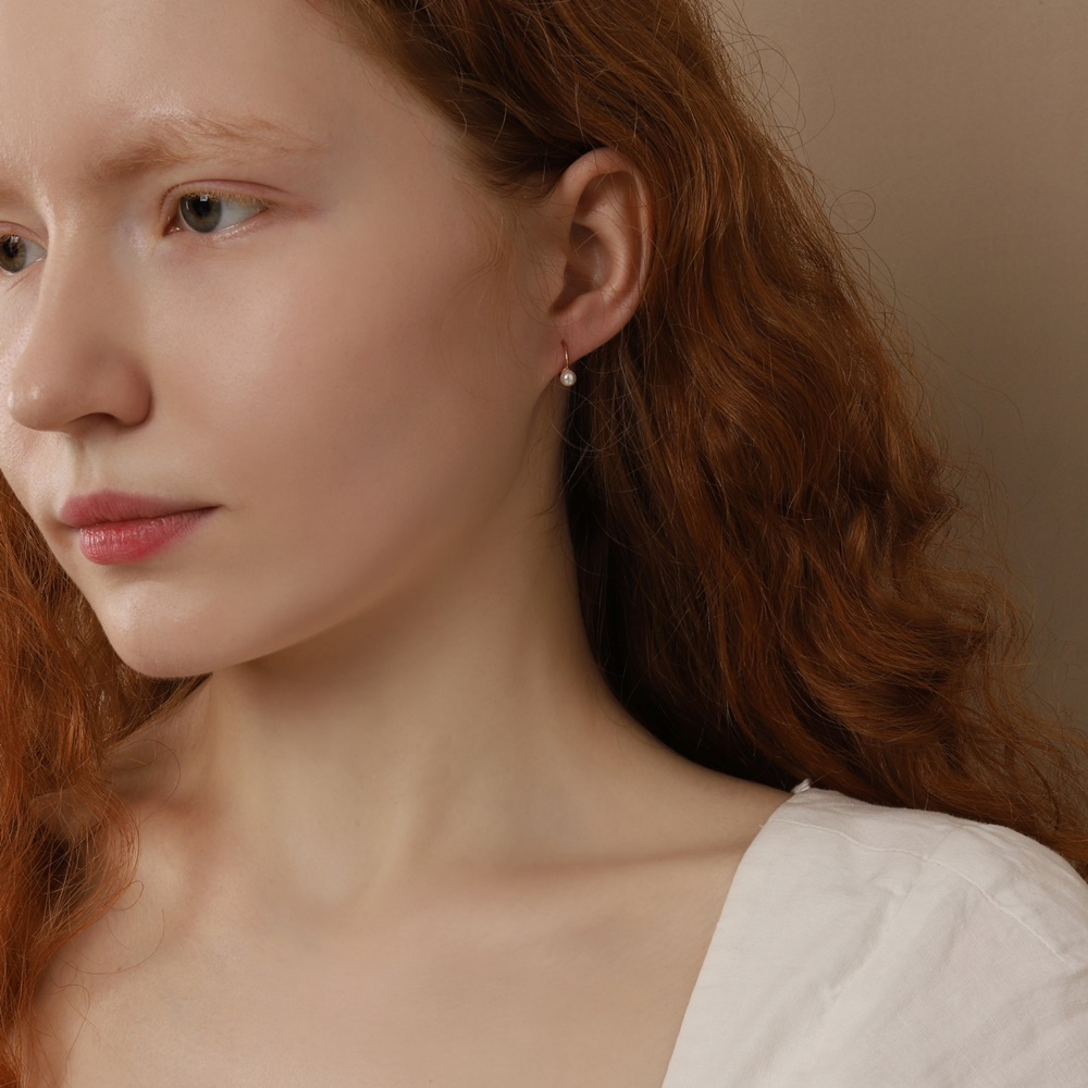 Minimalist Silver925 Jewelry PS142E - Favorite among K-Drama Actresses