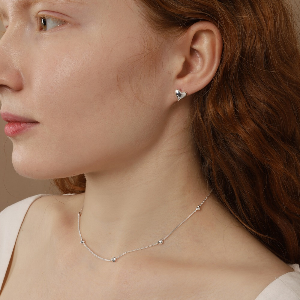 Minimalist Silver925 Jewelry PS151E - Favorite among K-Drama Actresses
